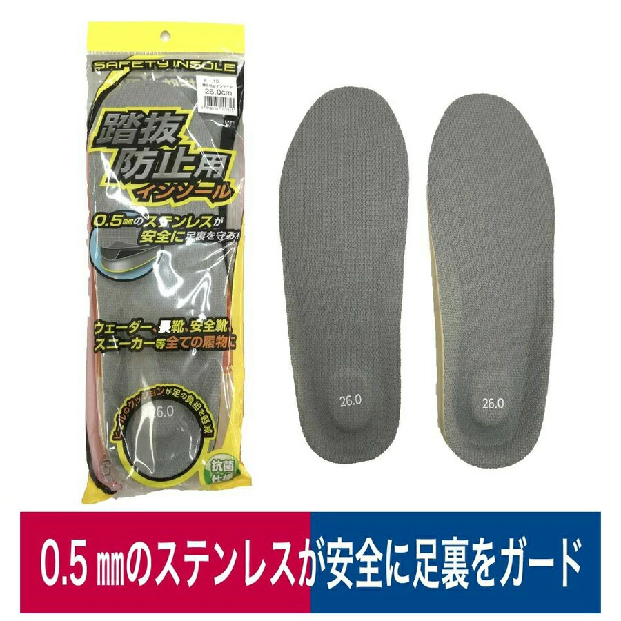 阪神素地 SAFETY INSOLE 踏抜防止用インソール F-10
