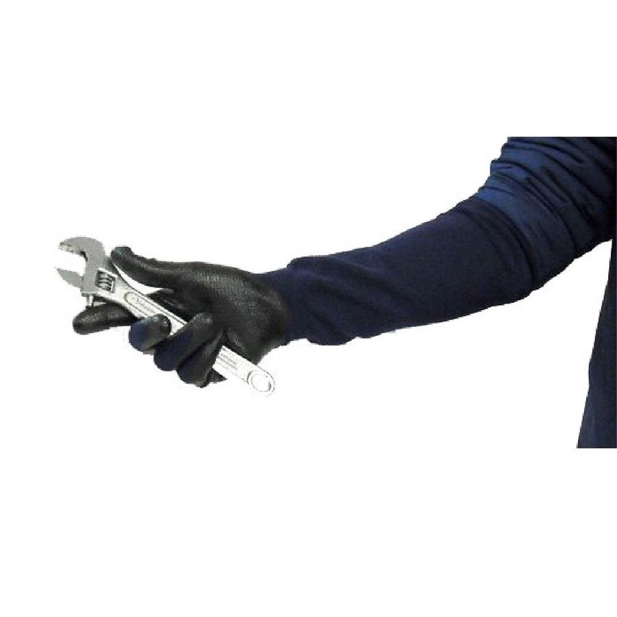 耐油手袋ニトロックロング機械工業栗拾いネイビーM/L/LLコーコス信岡N-3055
