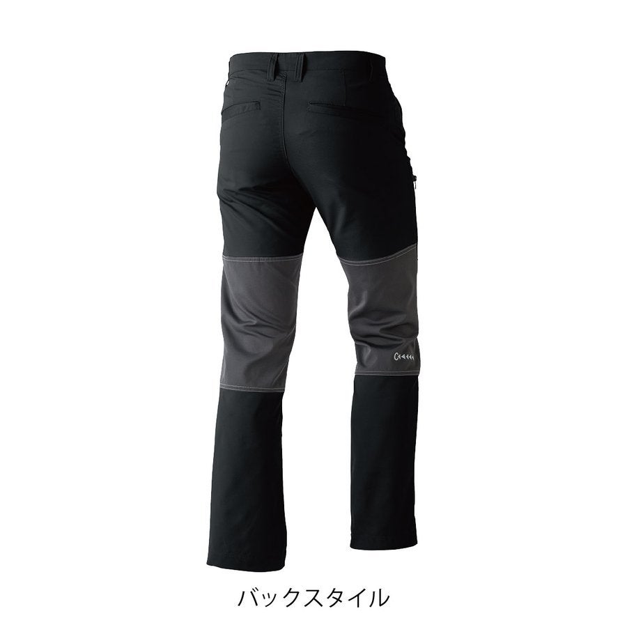 作業服アクティブパンツポリ100％ストレッチツートン撥水中国産業1965