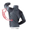 作業服長袖ジャケットポリ100％ツートンストレッチ撥水中国産業1969