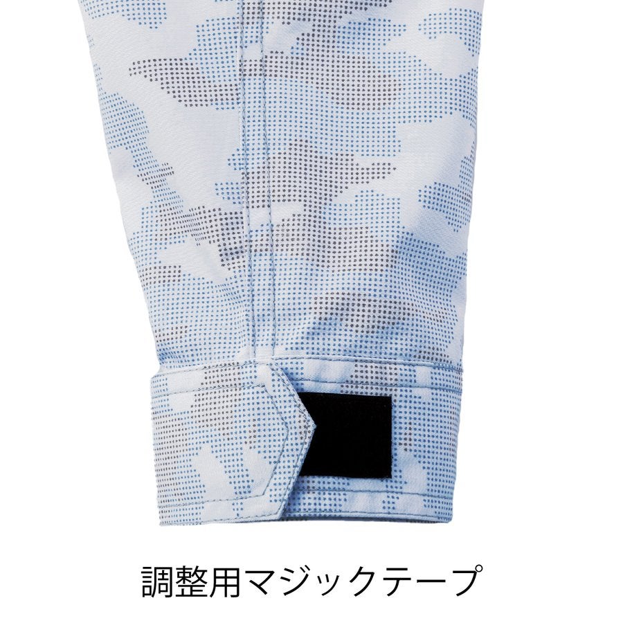 作業服長袖ブルゾンドット迷彩ソフトT/CカモフラHOP-SCOT9188