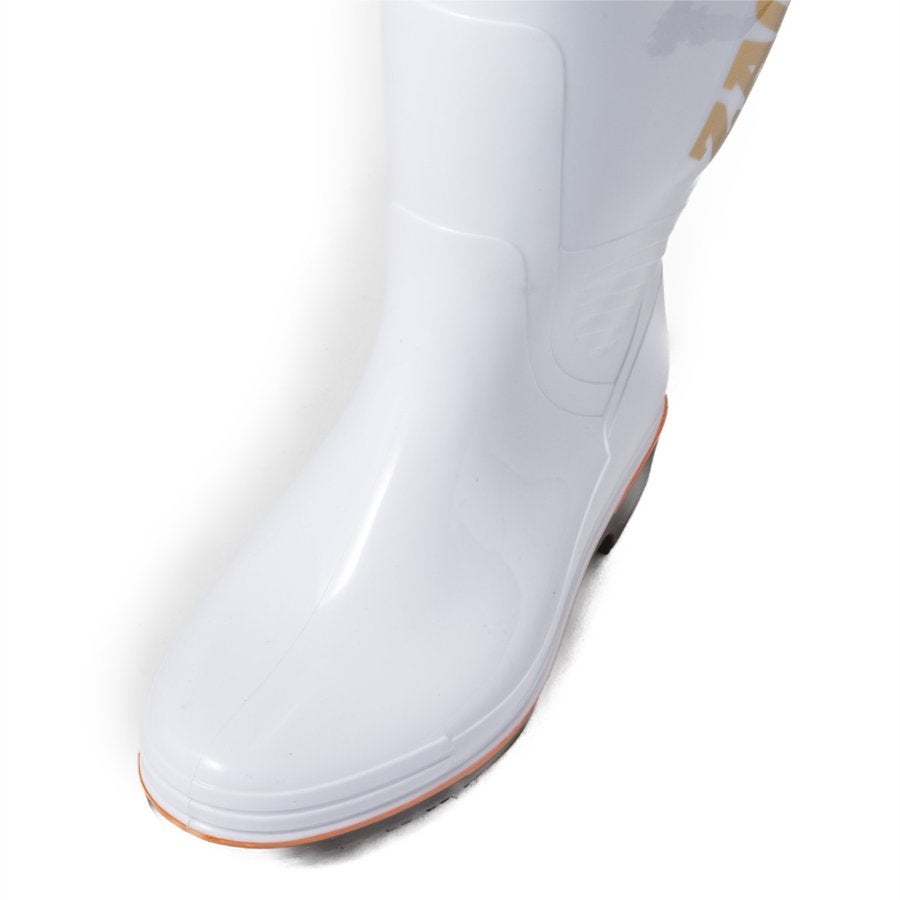 長靴耐油PVCロングレインブーツ厨房水産日本製ホワイト弘進ゴムザクタスZ-100