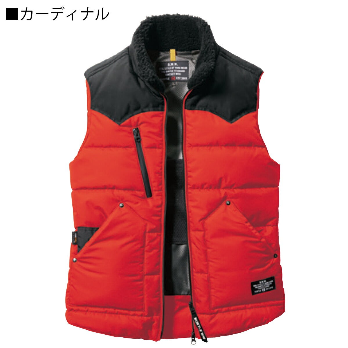 作業服ベスト防寒撥水防風防汚カジュアルユニセックスバートル5024