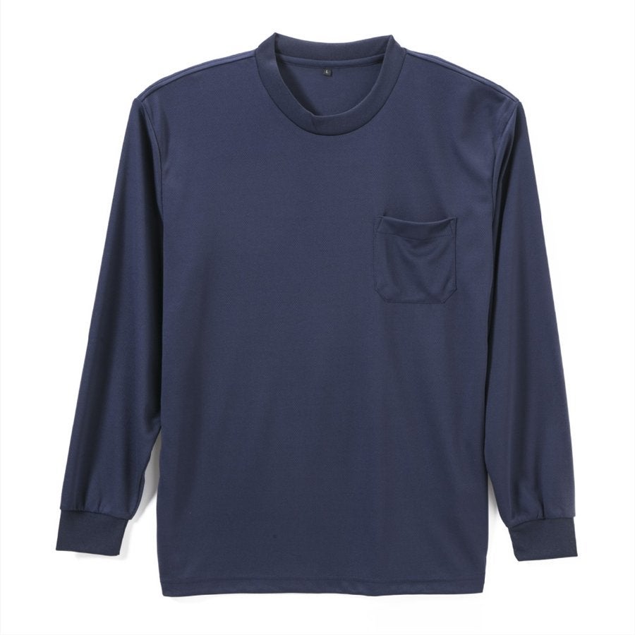 Tシャツポリエステル100％メンズ長袖ポケット付きSUPERPRICE