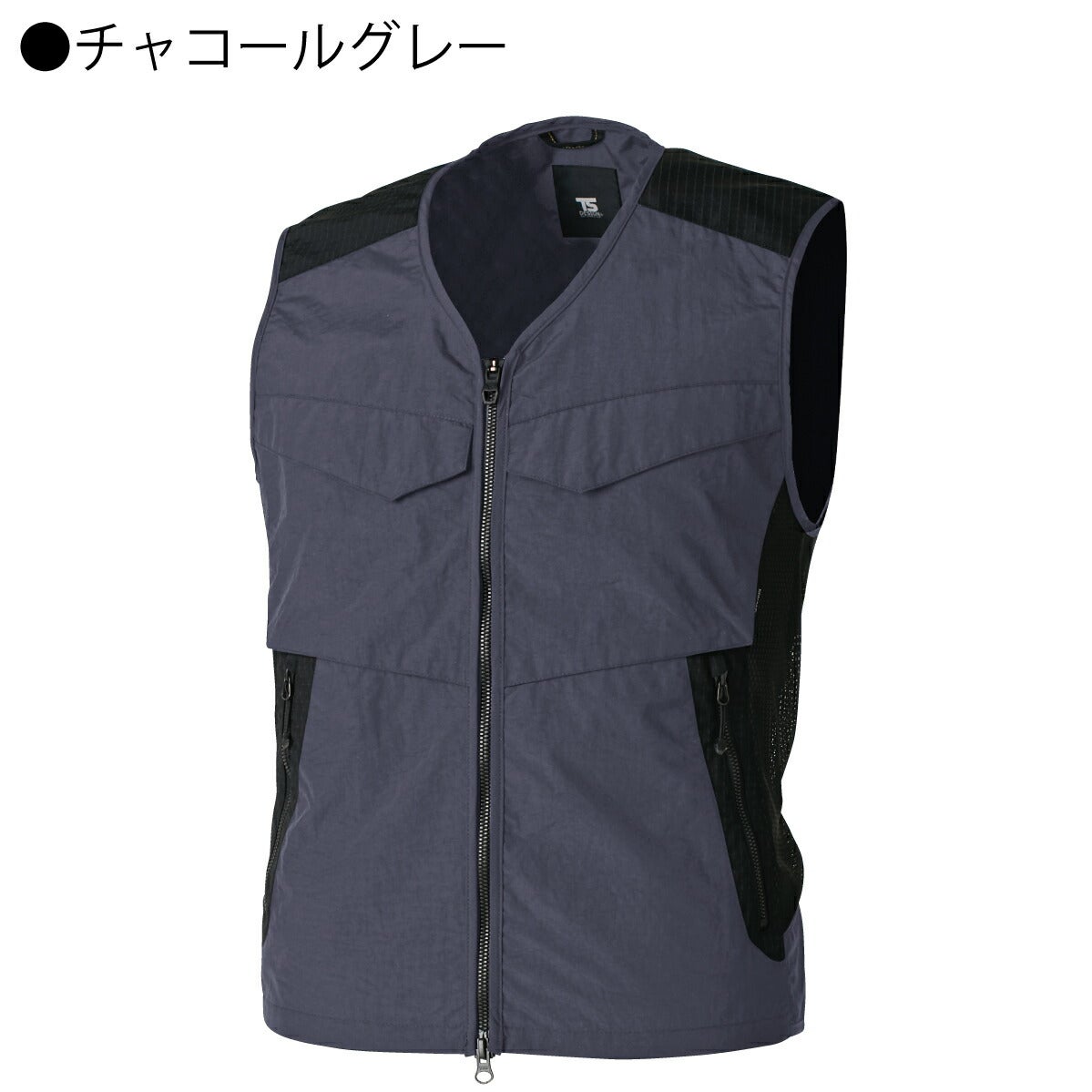 TSDESIGN作業着ワークベストTSDELTAナイロン補強メッシュ5438