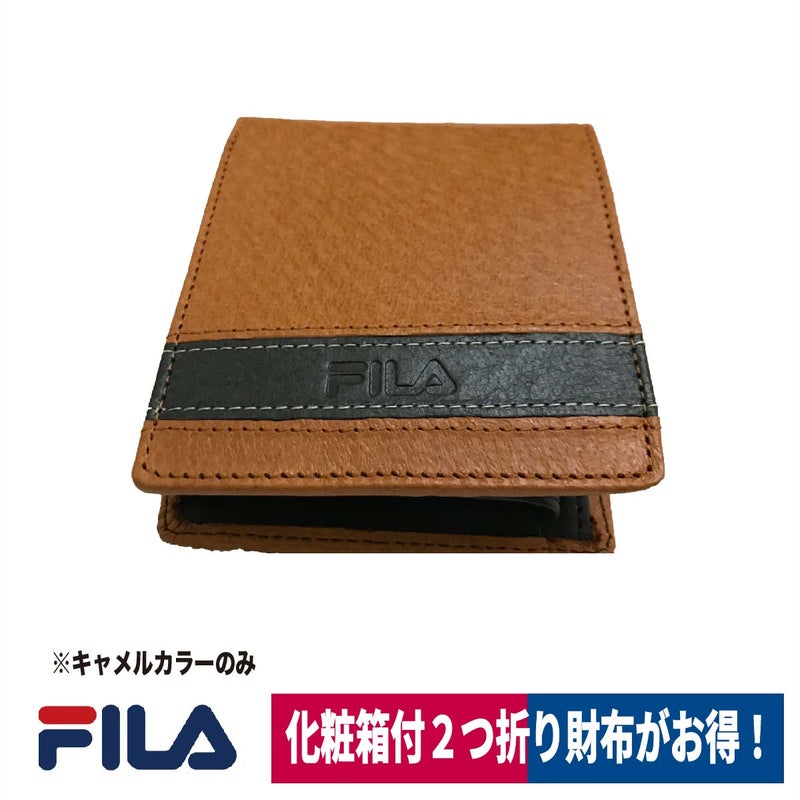 折りたたみ財布FILAフィラ2つ折り小銭入れおしゃれレザーお買得ギフト61FL13