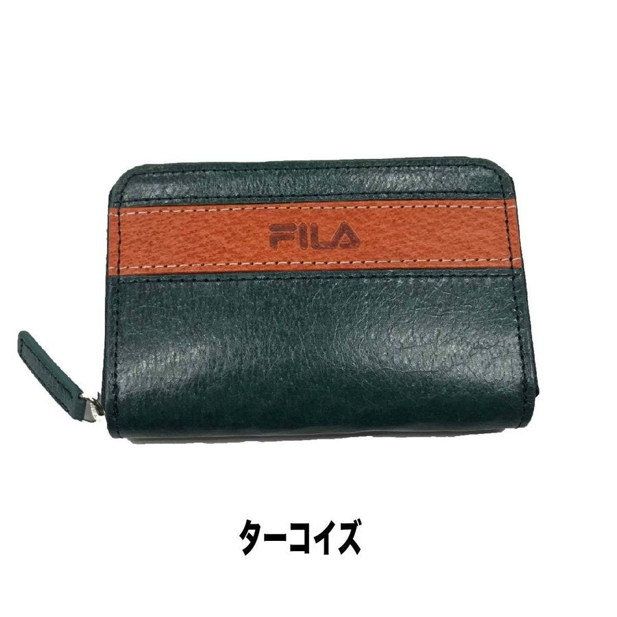 コインケース小銭入れFILAフィララウンドファスナーおしゃれレザーお買得ギフト61FL16