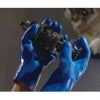 作業用手袋簡易包装耐油ビニローブ10双入漁業建築ブルーM/L/LLショーワグローブ