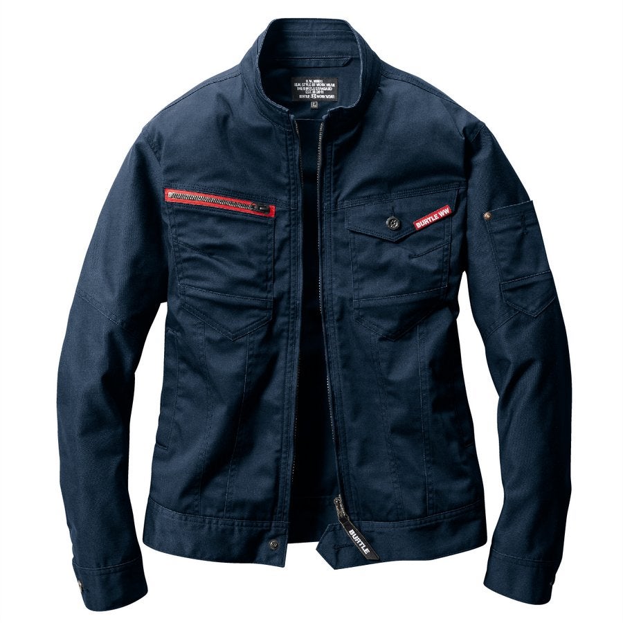 作業服ジャケットストレッチスリム細身ミリタリーバートル661
