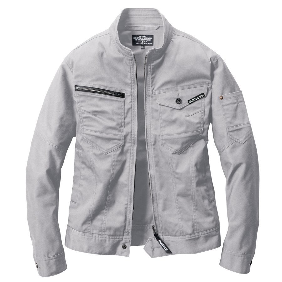 作業服ジャケットストレッチスリム細身ミリタリーバートル661