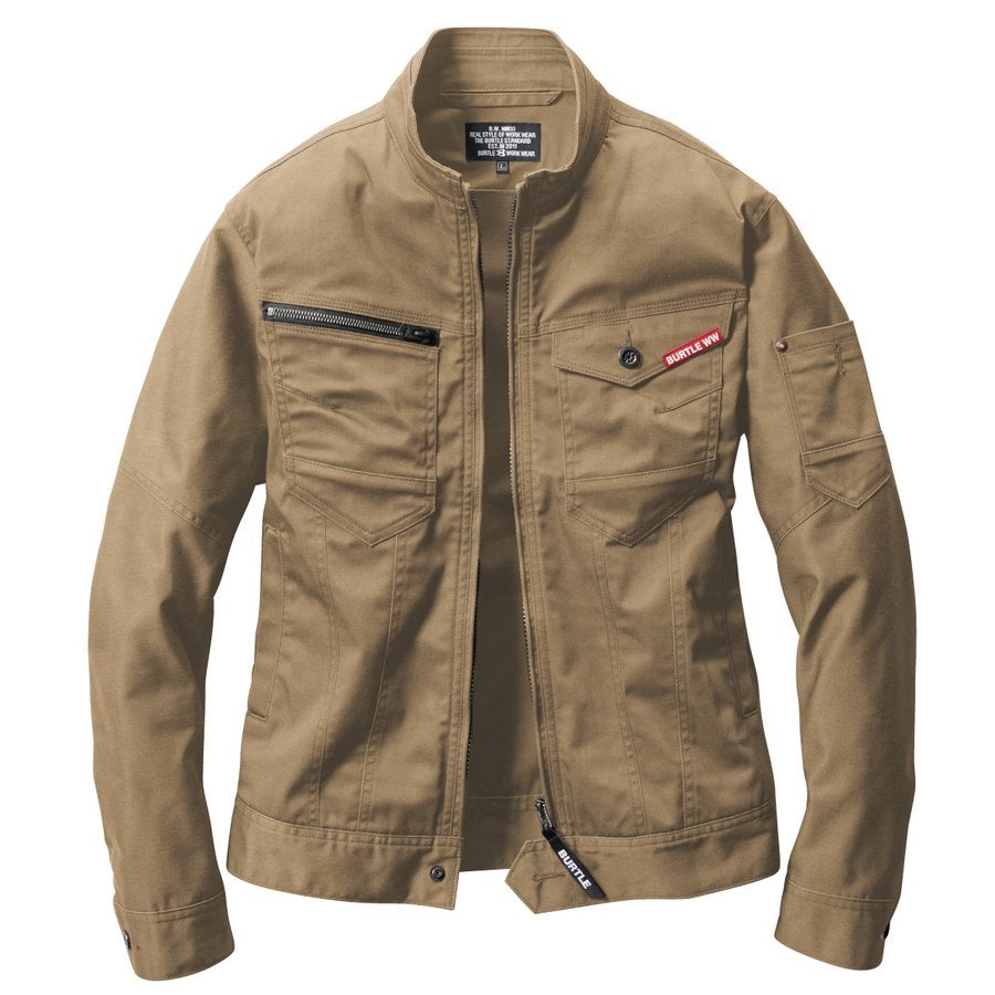 作業服ジャケットストレッチスリム細身ミリタリーバートル661
