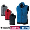 TSDESIGNマイクロファーベストアウター防寒ストレッチ透湿保温4238
