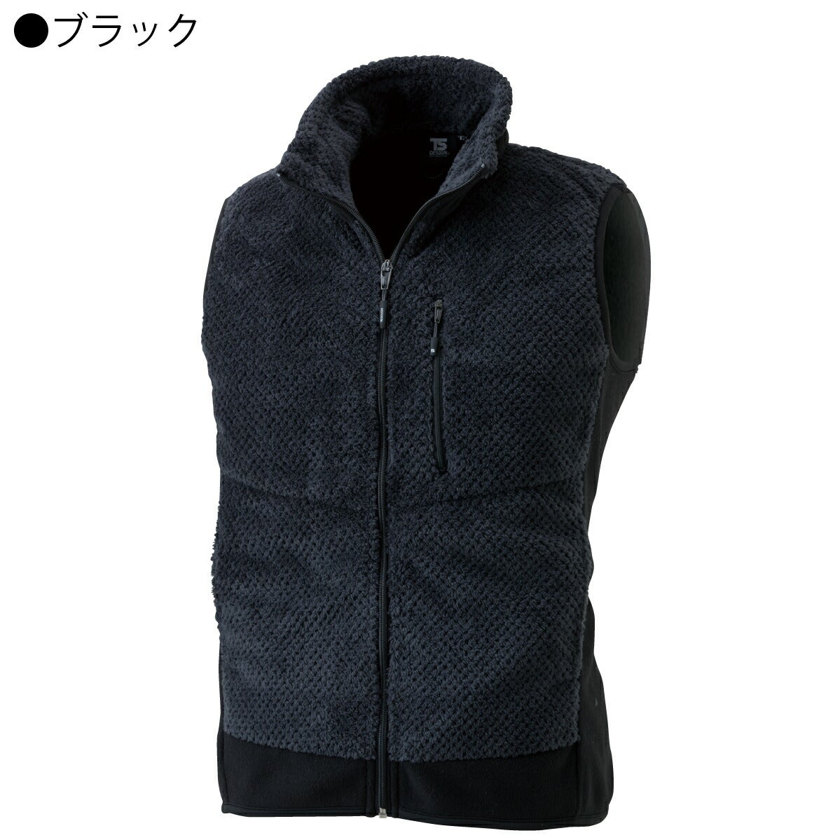 TSDESIGNマイクロファーベストアウター防寒ストレッチ透湿保温4238