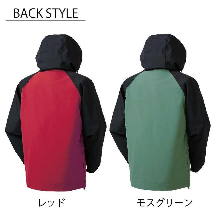作業服アノラックパーカー超撥水キャンプアウトドア防風クロダルマ47300