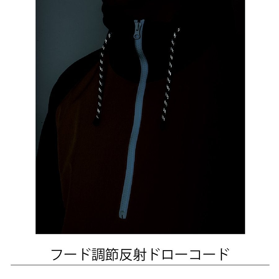 作業服アノラックパーカー超撥水キャンプアウトドア防風クロダルマ47300