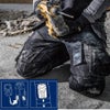 作業服ニーパッドブラックラダー4027-1203北欧返品交換不可