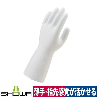 塩化ビニール手袋ビニトップ薄手DIY農業漁業水害清掃ホワイトS/M/Lショーワ130