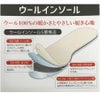 羊毛ウール100％インソール中敷き活性炭消臭通気性保温防寒木原産業106
