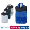 空調風神服電動ファン付ウェア服のみ新作ベスト熱中症ポリ100％サンエスKU92162