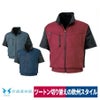 空調服空調風神服服のみ新作半袖ブルゾン熱中症対策ポリ100%サンエスKU95950