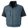 空調服空調風神服服のみ新作半袖ブルゾン熱中症対策ポリ100%サンエスKU95950