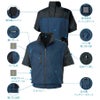 空調服空調風神服服のみ新作半袖ブルゾン熱中症対策ポリ100%サンエスKU95950