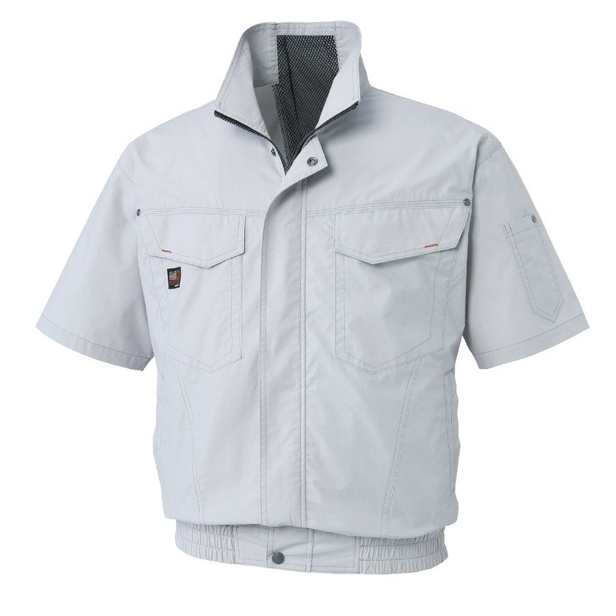 空調服空調風神服服のみ新作半袖ワークブルゾンスタイリッシュ熱中症対策綿100%サンエスKU91450