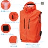 空調風神服電動ファン付ウェア服のみ新作ベストフード付熱中症サンエスKU92112