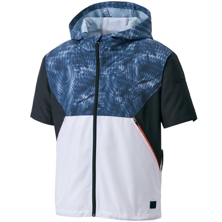 空調風神服電動ファン付ウェア服のみ新作半袖熱中症対策ポリ100％サンエスKU92150