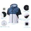 空調風神服電動ファン付ウェア服のみ新作半袖熱中症対策ポリ100％サンエスKU92150