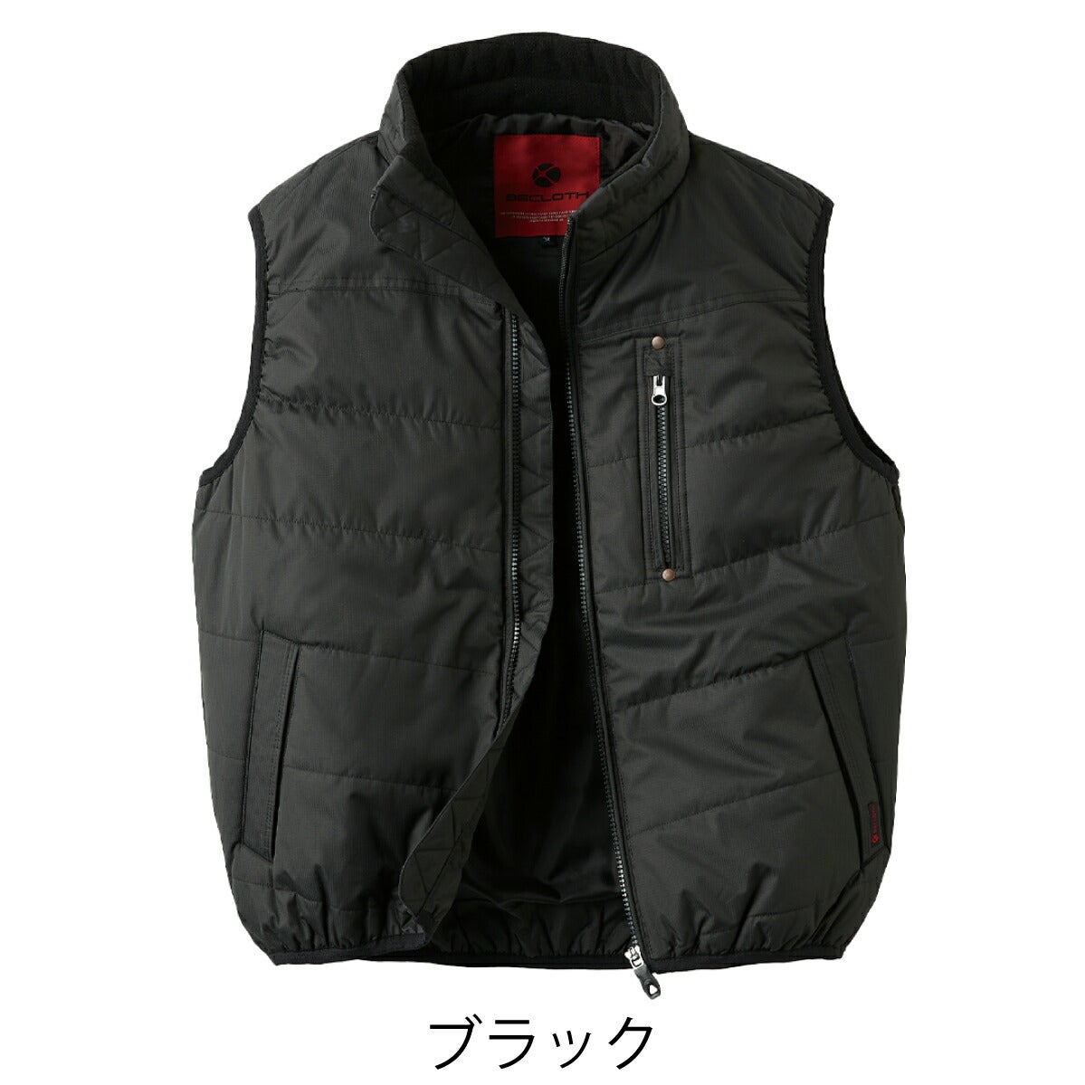 作業服防寒ベスト撥水フリース防風保温クロダルマ54210