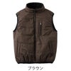 作業服防寒ベスト撥水フリース防風保温クロダルマ54210