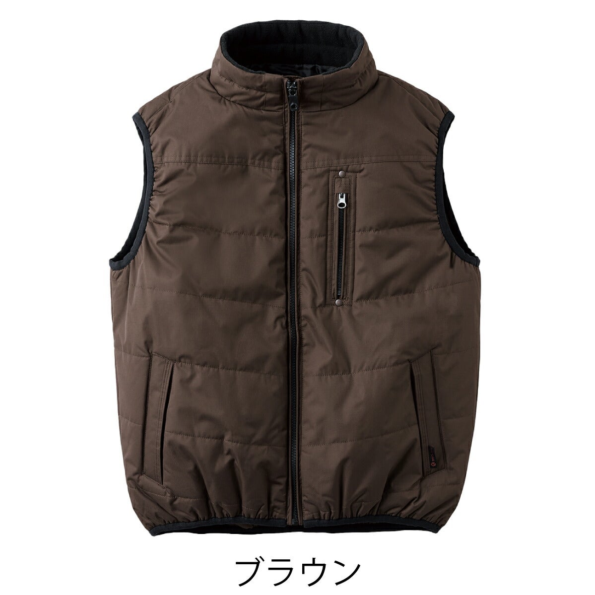 作業服防寒ベスト撥水フリース防風保温クロダルマ54210