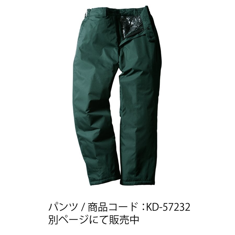 作業服防寒ジャンパー裏アルミ撥水保温高耐久クロダルマ54232
