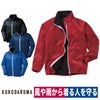 防風ストレッチジャンパー撥水裏フリース反射材保温クロダルマ54369