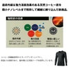 インナー長袖Vネックアンダーレイヤー防寒裏起毛消臭クロダルマ47142
