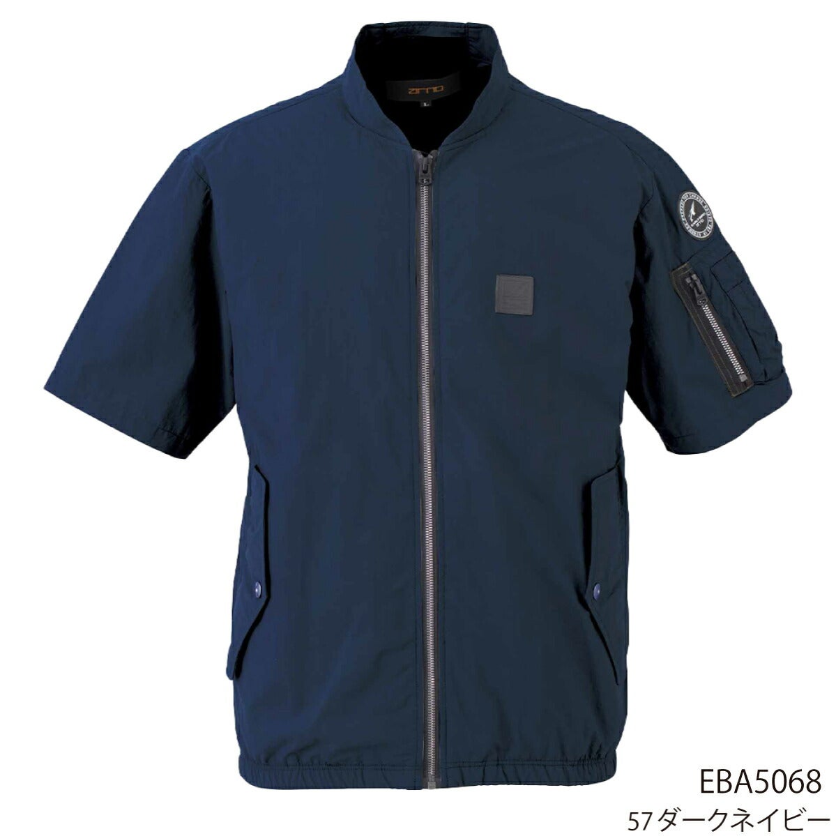 空調風神服半袖ボンバージャケット服のみ新作電動ファン付きウェア熱中症対策撥水ビッグボーンEBA5068EBA5068K