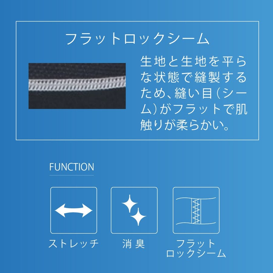 コンプレッション消臭長袖脇メッシュインナーシャツビッグボーンEBA515