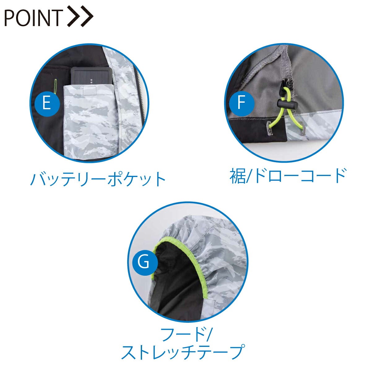 空調風神服ファン付きベスト空調ベスト服のみフード新作ファン別売熱中症対策ビッグボーンEBA5019A5019AK