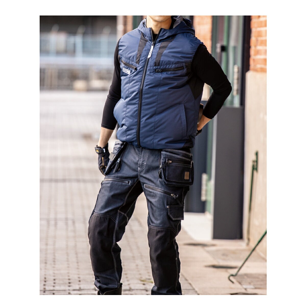 空調風神服ファン付きベスト空調ベスト服のみフード新作ファン別売熱中症対策ビッグボーンEBA5019A5019AK