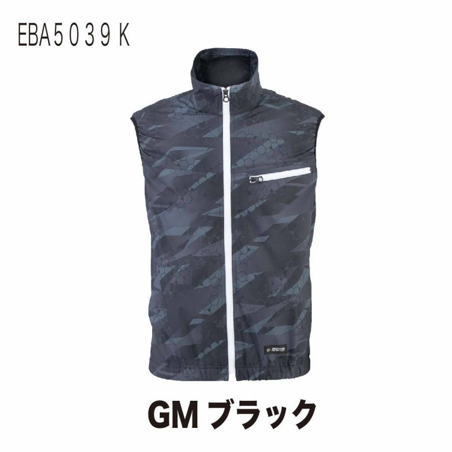 空調風神服電動ファン付ウェア服のみベスト新作チタン熱中症対策ビッグボーンEBA5039EBA5039K