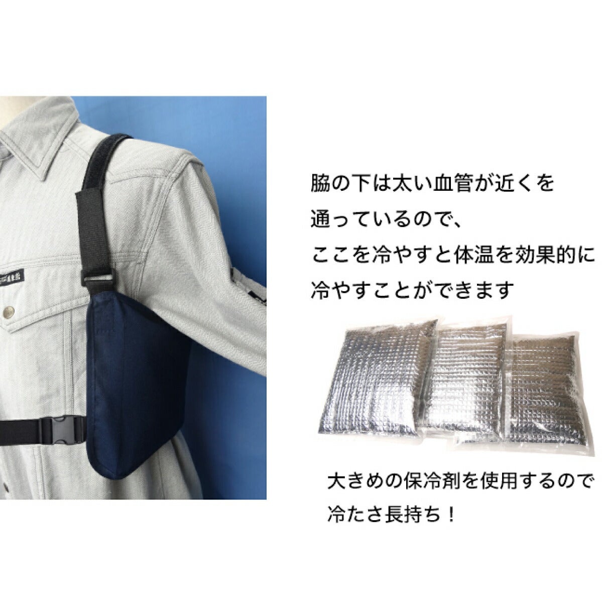 保冷剤3個セット爽cool保冷パック冷却アイスベスト専用熱中症対策ミズケイ