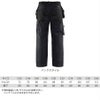 作業服防風撥水パンツ透湿ストレッチブラックラダー8214-2517返品交換不可