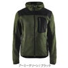 作業服防寒ニットジャケットブラックラダー北欧8219-2117返品交換不可