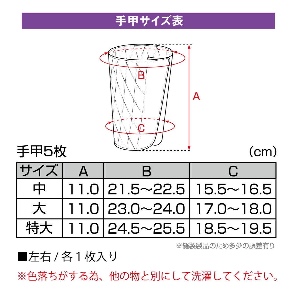 手甲5枚ハゼ手首保護土木農業林業建築作業用祭りブラック/ネイビー丸五