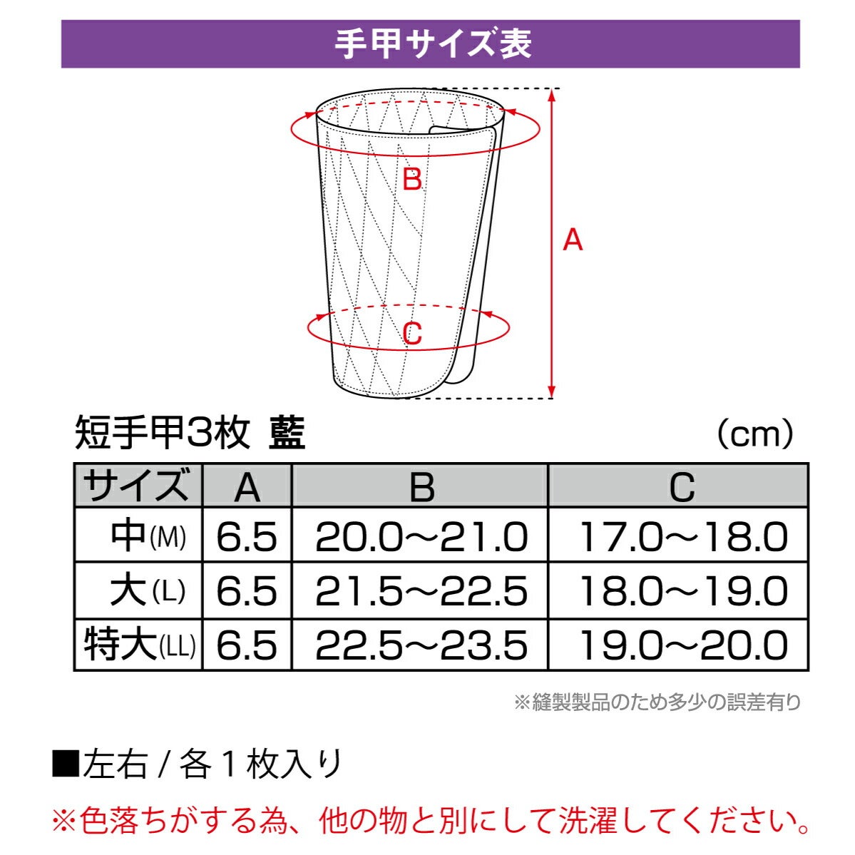 廃番特価短手甲3枚ハゼ手首保護土木農業林業建築作業用祭り藍ネイビー丸五