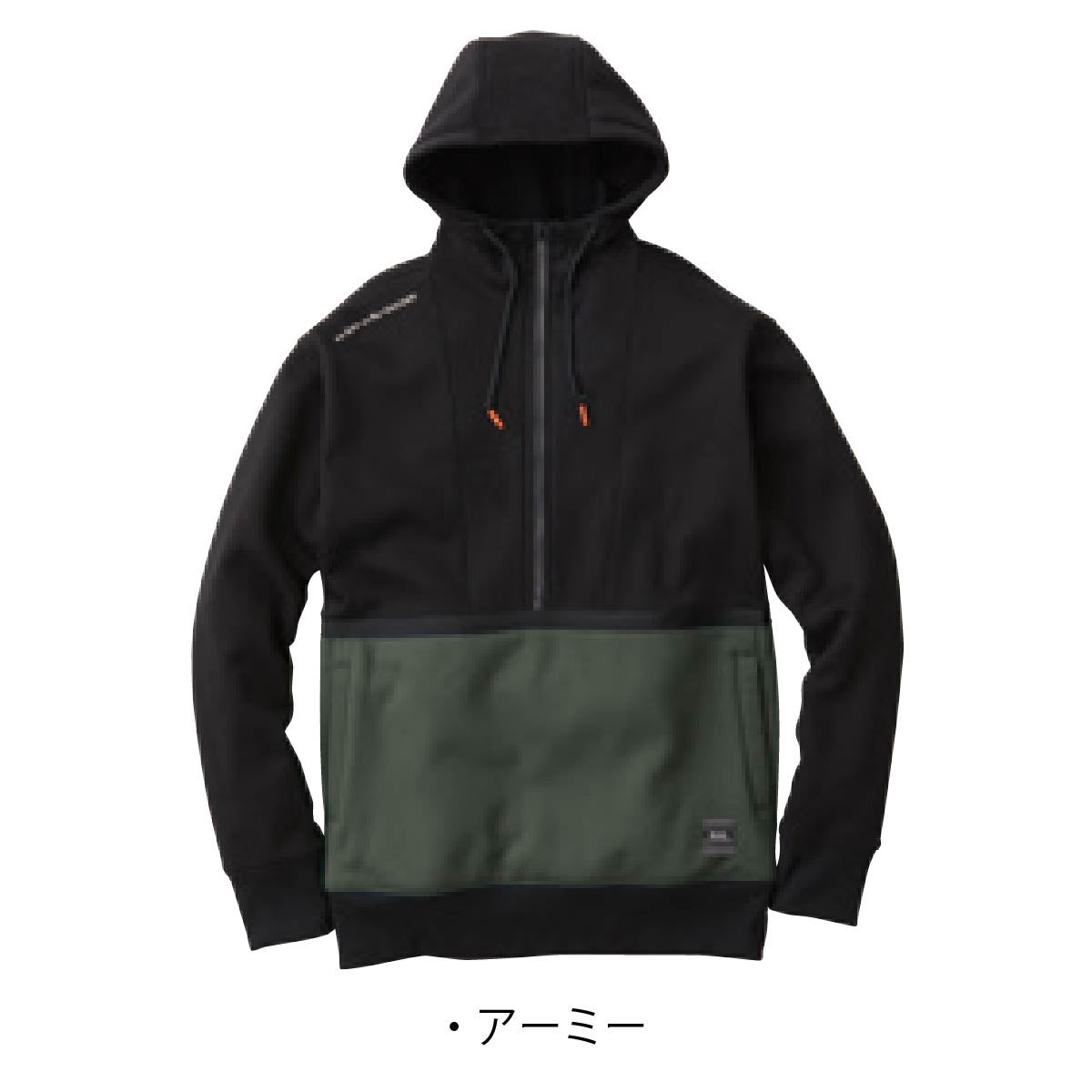作業着パーカー消臭ストレッチ反射カジュアルスポーツアウトドア桑和SOWA3245-04