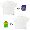 デハラユキノリ限定ビッグシルエットTシャツ綿100％BIGつよしサトシトメ元吉顔ロゴデザイン