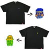 デハラユキノリ限定ビッグシルエットTシャツ綿100％BIGつよしサトシトメ元吉顔ロゴデザイン