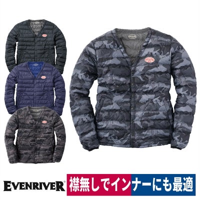 防寒着数量限定ライトファイバーダウンジャケット軽量EVENRIVERR-107